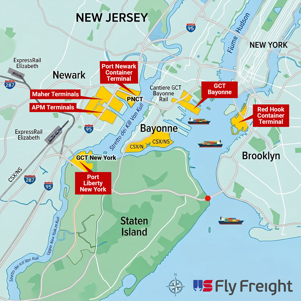 US Fly Freight Asseb Based in New York and New Jersey Bay Area
